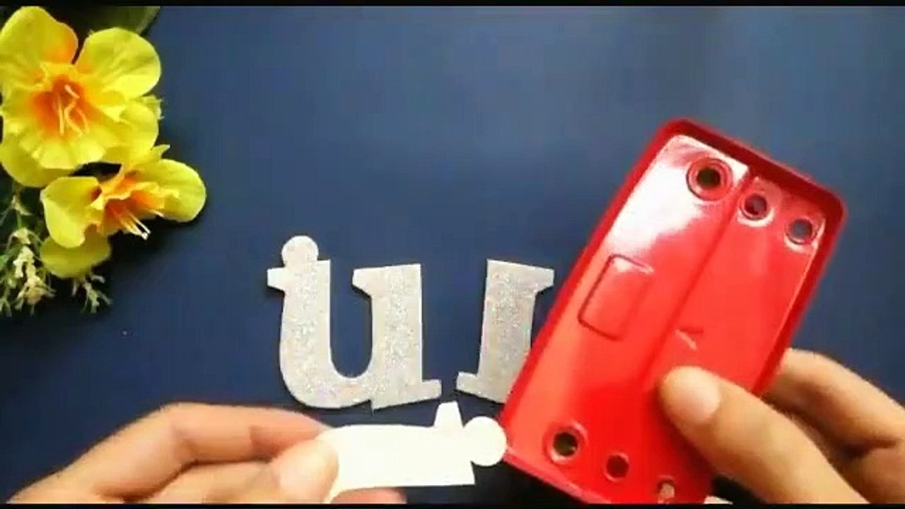 How to make a KeyChain - How to make fomic Sheet alphabet keyring - Alphabet keychain..