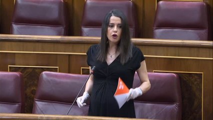 Arrimadas: "Hoy no estamos emitiendo un voto a favor de este Gobierno"