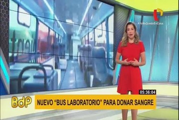 "Por ti mi Sangre" primer bus itinerante para donación de Sangre