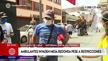 Edición Mediodía: Ambulantes invaden mesa redonda pese a restricciones
