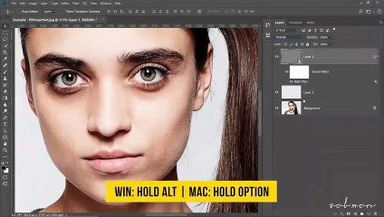 1-Minute Photoshop - Remove Dark Circles Naturally
