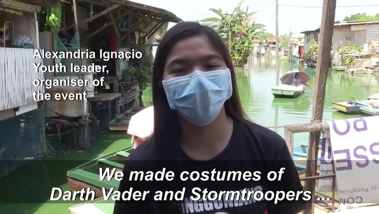 'Darth Vader' orders Philippine villagers to stay home