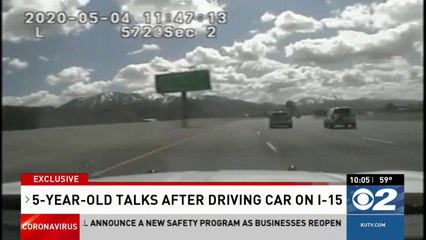 Miúdo de 5 anos parado pela Policia após conduzir carro da família na estrada.