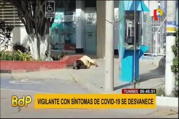 Tumbes: vigilante se desvanece durante su jornada laboral
