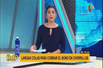 Estado de emergencia: cobro de bono genera largas colas en banco de Chorrillos