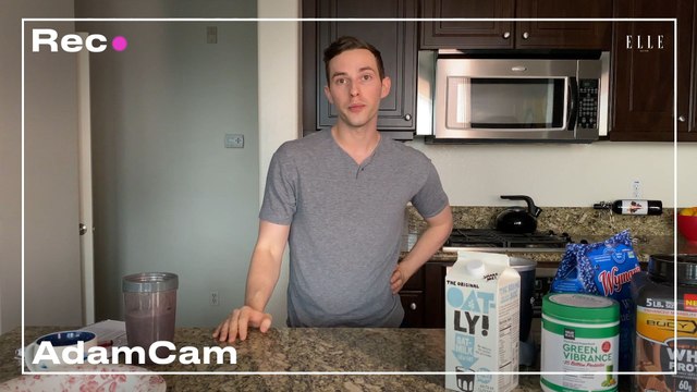 The Nine Skincare Products Adam Rippon Uses Before His Quarantine Zoom Calls | Waking Up With | ELLE