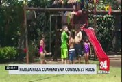 Familia de 37 hijos sobrelleva la cuarentena en Costa Rica