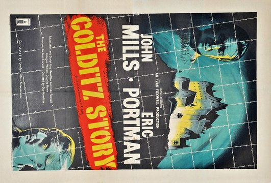 The Colditz Story movie (1955) - John Mills, Christopher Rhodes, Lionel Jeffries