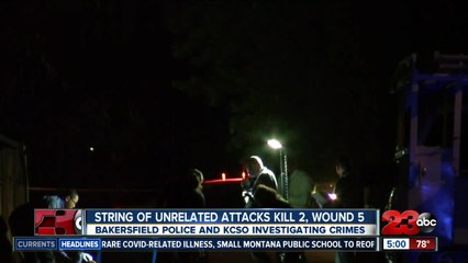 Multiple assaults kill two, injure five overnight in Kern County