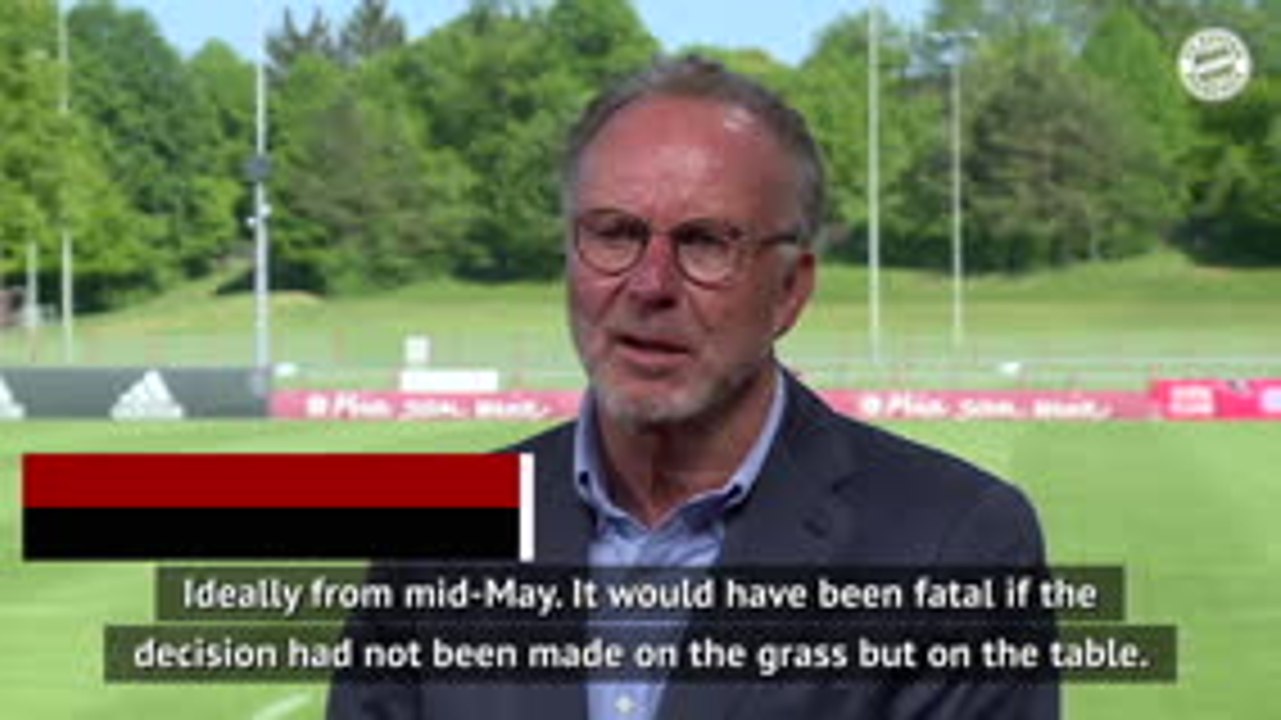 Rummenigge delighted Bundesliga season can be decided on the pitch
