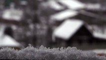 ❄ Snowing Outside Window 4K - Free Stock Video Footage - Free Snow Footage ❄