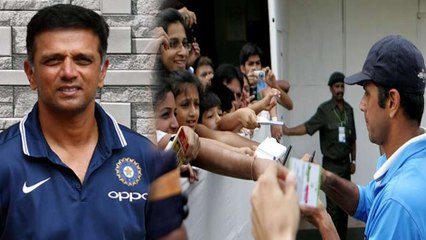 Dravid revealed that a female fan refused to leave house once