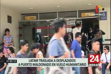 Vuelo humanitario trasladó a 180 personas con destino a Puerto Maldonado