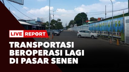 LIVE REPORT: Moda Transportasi Beroperasi Kembali di Stasiun Pasar Senen