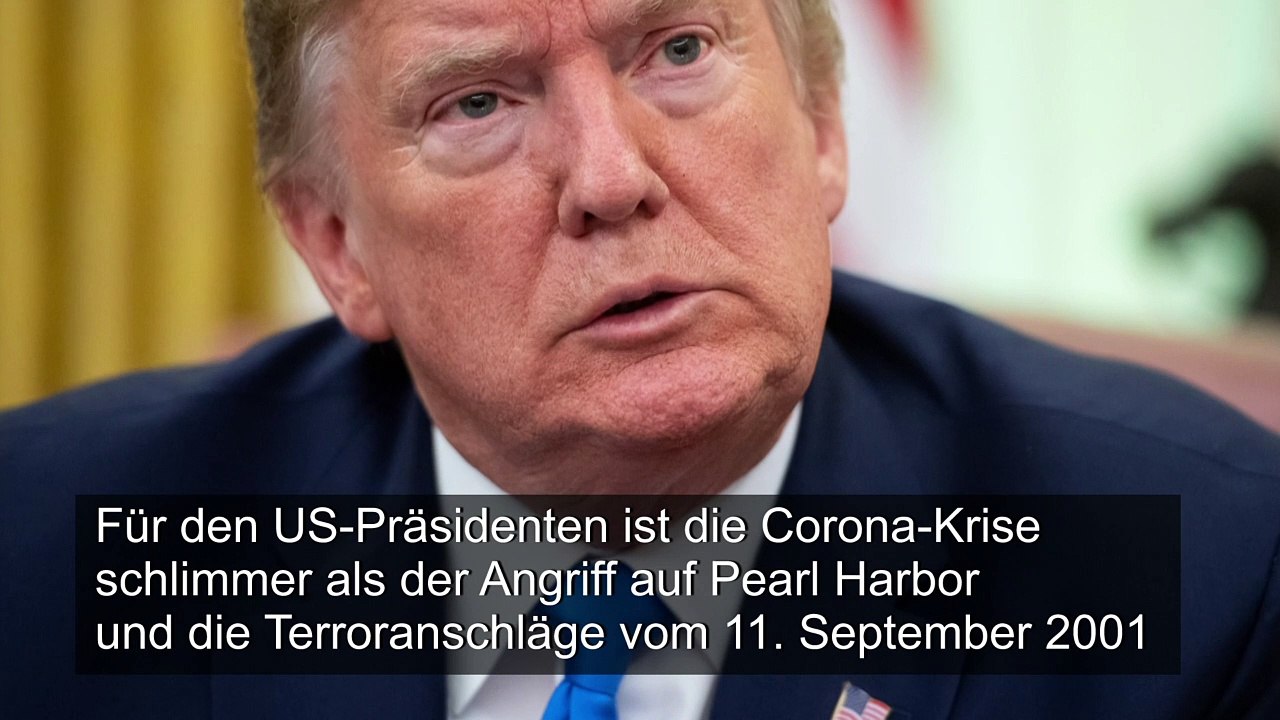 Trump: Corona-Krise schlimmer als 9/11 und Pearl Harbor