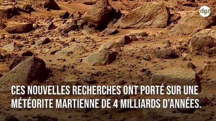 Découverte de molécules organiques azotées dans une météorite venant de Mars
