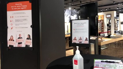 Déconfinement: mesures de distanciations sociales dans les magasins