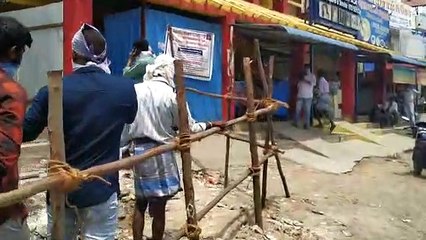 செங்கற்பட்டில் நீண்ட க்யூ வரிசையில் காத்திருந்து மது வாங்கும் மதுபிரியர்கள் ஒளிப்பதிவுலென்ஸ் சீனு