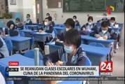 China: estudiantes de Wuhan regresaron a clases bajo medidas sanitarias