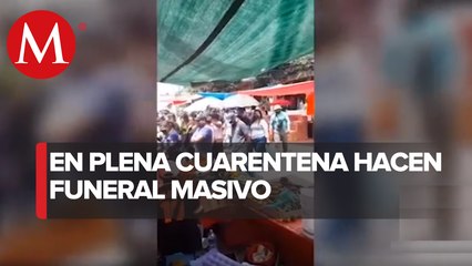 Funeral con banda musical y sin sana distancia en Los Reyes, La Paz