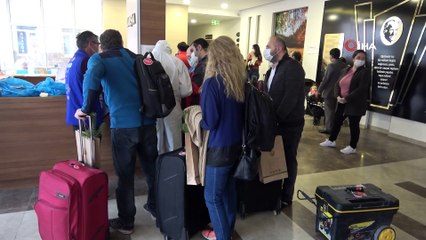 Bolu’da, karantinası biten 353 kişi memleketlerine gönderildi