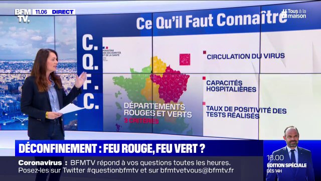 Ce que le déconfinement va changer pour les départements rouges et verts