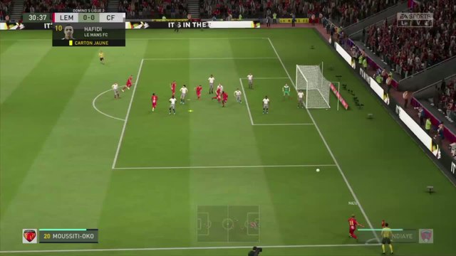 Le Mans FC - Clermont Foot 63 sur FIFA 20 : résumé et buts (L2 - 31e journée)