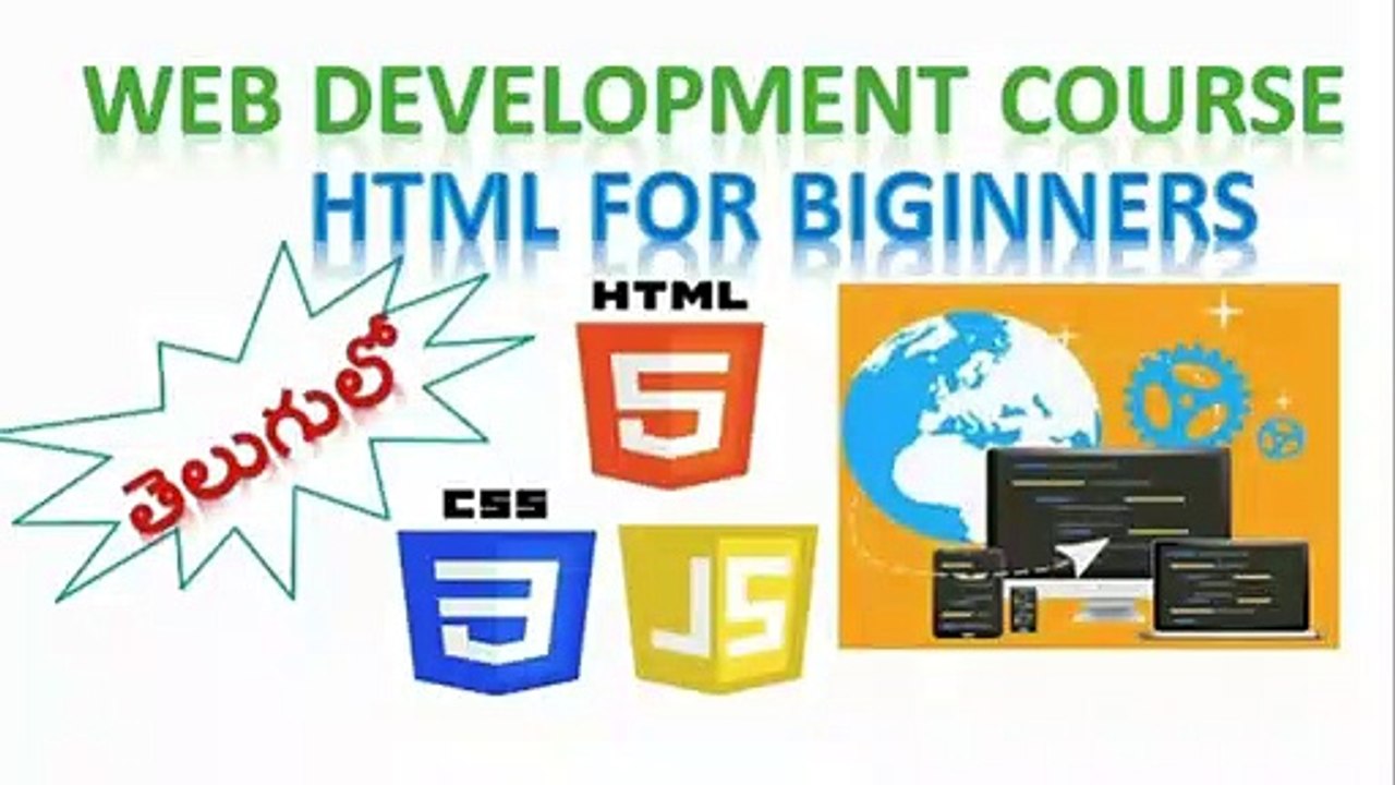 HTML tutorial for beginners in Telugu - class-1