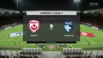 AS Nancy-Lorraine - Le Havre FC sur FIFA 20 : résumé et buts (L2 - 31e journée)