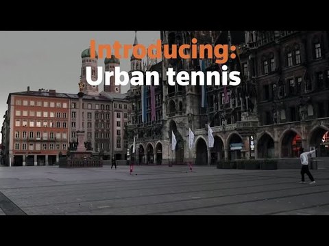 Urban tennis conquers city squares in corona times