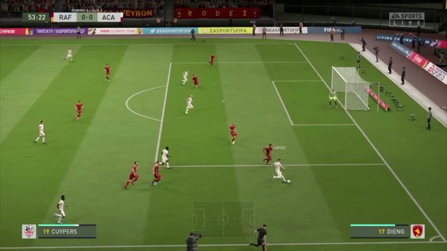 Rodez AF - AC Ajaccio sur FIFA 20 : résumé et buts (L2 - 31e journée)