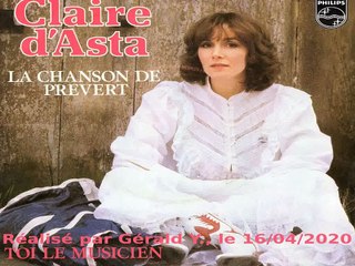 Claire D'Asta_La chanson de Prévert (S. Gainsbourg)(1981)karaoke