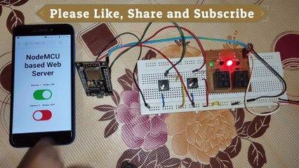 ESP32 / NodeMCU based Web Server with Physical Switch Feedback