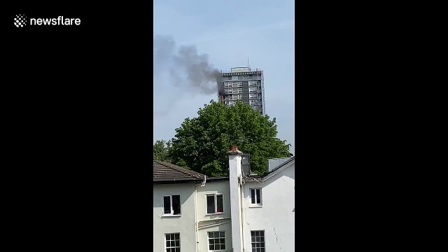 Smoke seen coming from 17th floor of west London tower block