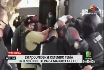 Estadounidense detenido confiesa que pretendía llevar a Nicolás Maduro a EEUU