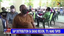 SAP distribution sa Davao Region, 70% nang tapos