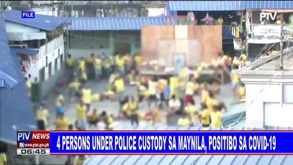 4 persons under police custody sa Maynila, positibo sa CoVID-19
