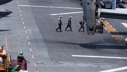 Amphibious Assault Ship - USS America - Flight Operations April 17, 2020