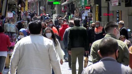 EMİNÖNÜ'NDEKİ YOĞUNLUK HAVADAN GÖRÜNTÜLENDİ