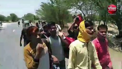 VIDEO : चिलचिलाती धूप में भी नहीं रूक रहा श्रमिकों का पलायन