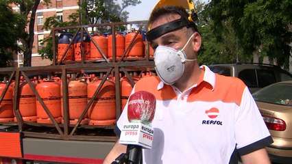 Repartidor de butano relata cómo ha sido trabajar en estado de alarma
