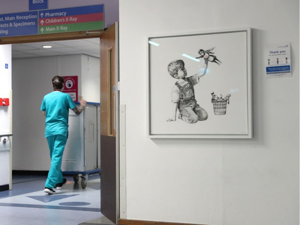 Für die Krankenpfleger: Banksy begeistert mit neuem Kunstwerk