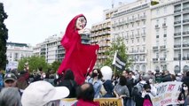 Hundreds attend protest in Athens calling for government to support cultural sector