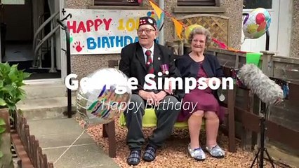 A surprise visit for WWII Veteran George Simpson