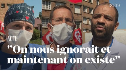 A Clichy, ces soignants manifestent pour de meilleures conditions de travail