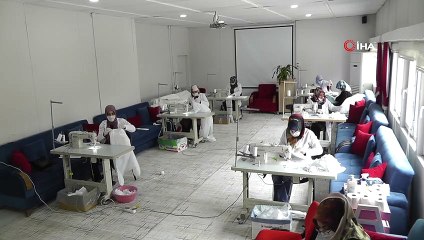 Erciş Kaymakamlığı'ndan günlük bin 500 adet maske üretimi