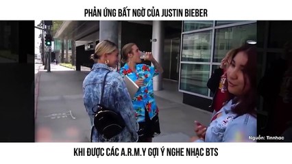 Phản ứng bất ngờ của Justin Bieber  Khi được các A.R.M.Y gợi ý nghe nhạc BTS