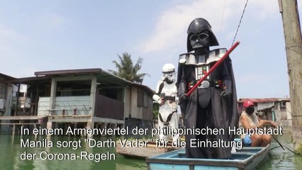 "Darth Vader" überwacht Corona-Regeln