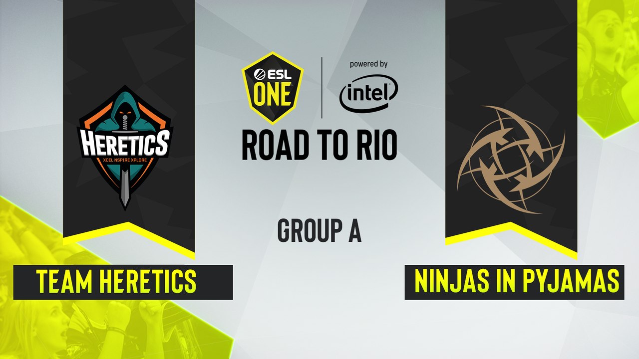 CSGO - Team Heretics vs. Ninjas in Pyjamas [Overpass] Map 2 - ESL One Road to Rio - Group A - EU