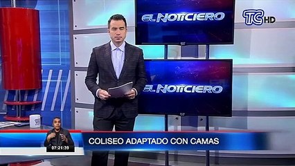 60 camas fueron instaladas en un coliseo de Machala